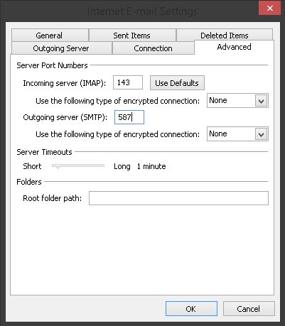 Make sure your advanced settings match the ones shown exactly.