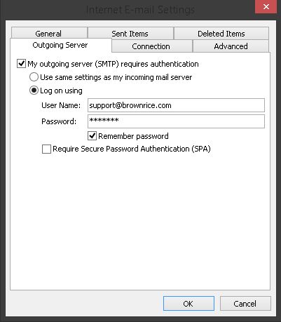 Make sure your outgoing server settings match these exactly. Substituting your own email address and password of course.