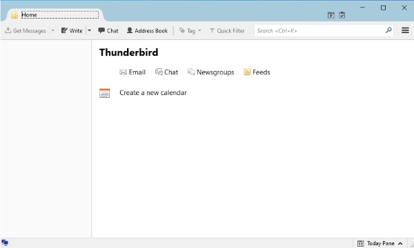 Open Thunderbird and click Email
