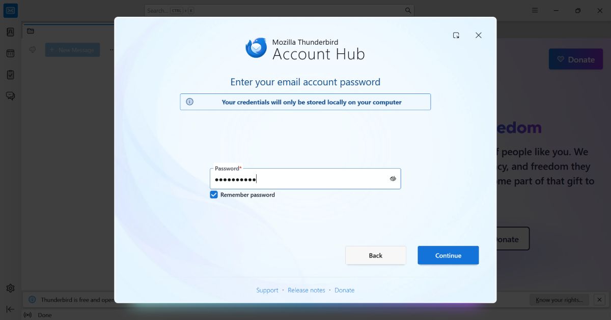 Enter password