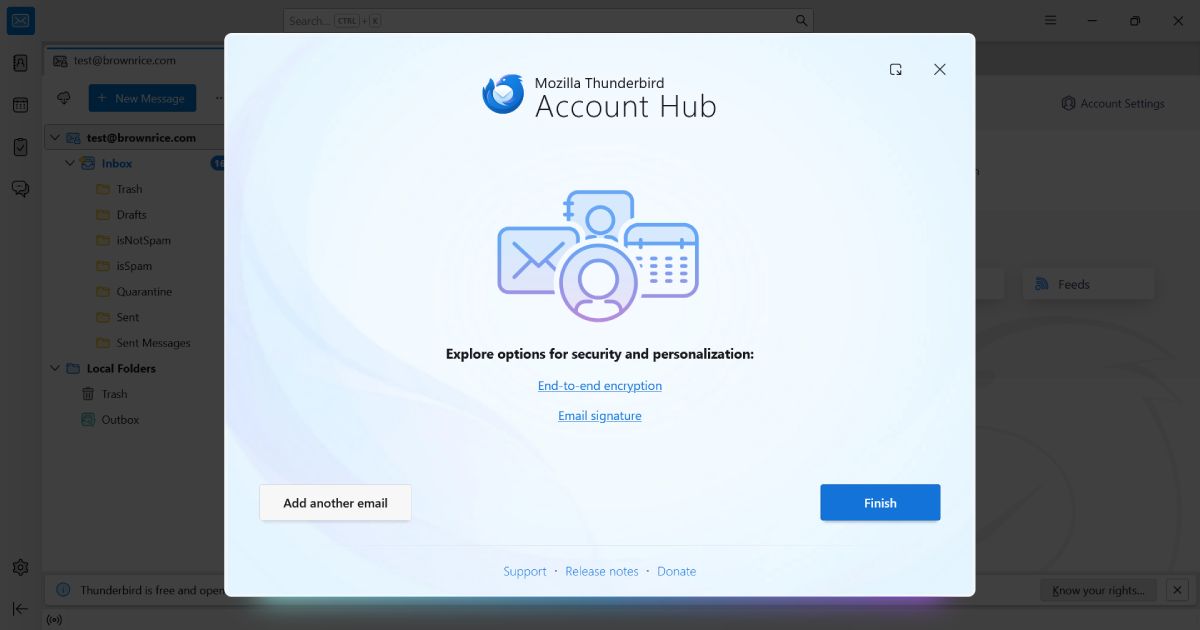 optional features like Email signature