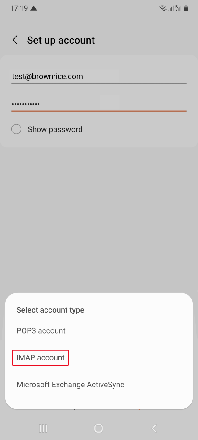 IMAP Account