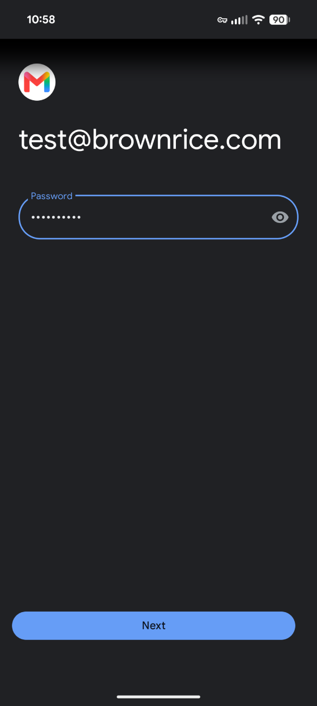 Google Pixel Gmail app add email address