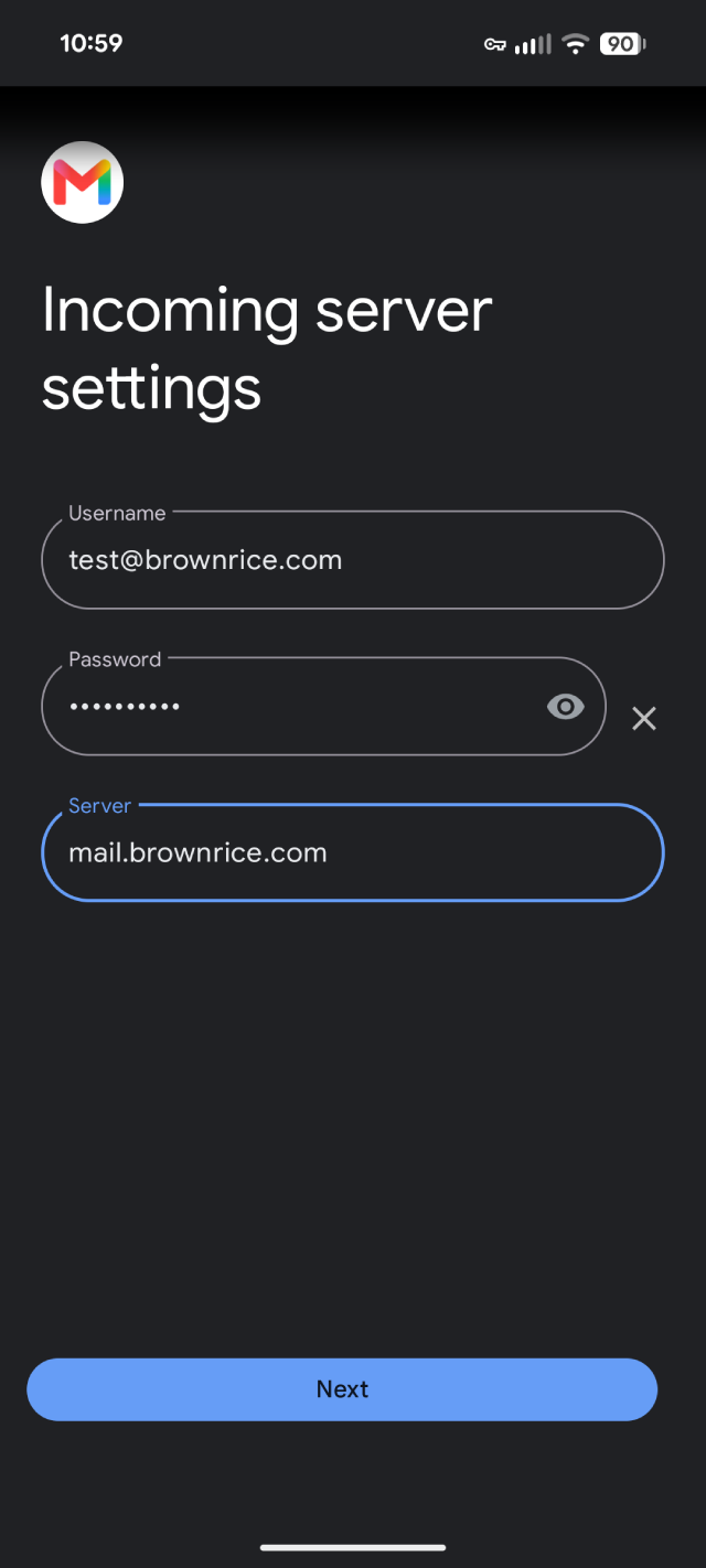 Google Pixel Gmail app add email address